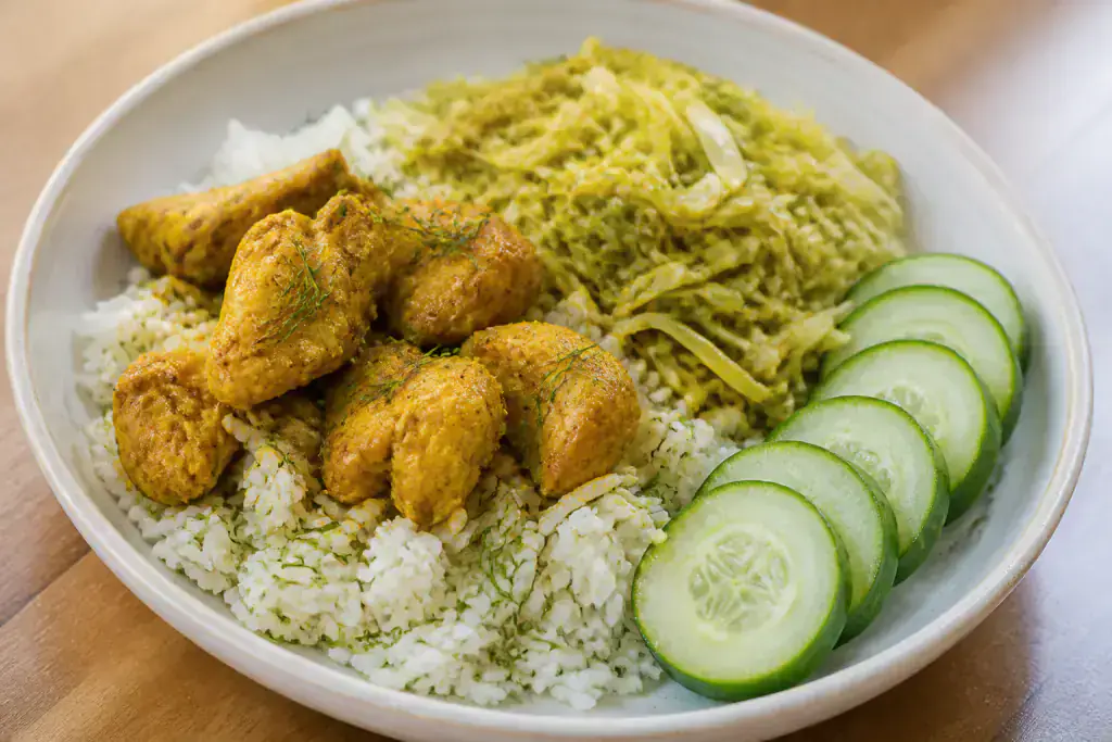 Bangladeshi Kidney-Caution Rice Cabbage Chicken Bowl