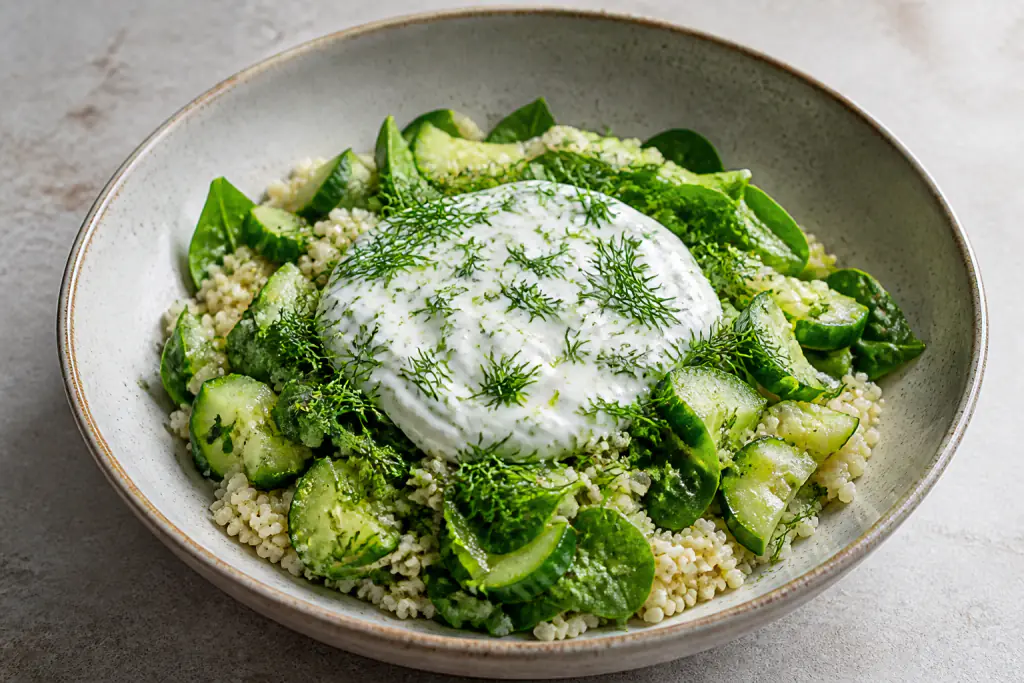 Cape Malay-Inspired Calcium-Support Yogurt Millet Cucumber Bowl