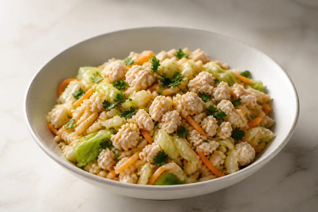 Catalan-Inspired Hypertension-Friendly Turkey Brown Rice Cabbage Bowl