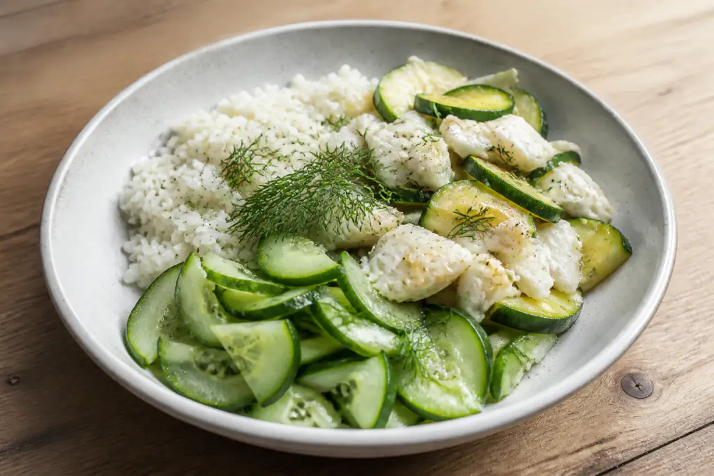 Dutch-Inspired Kidney-Caution Egg White Rice Zucchini Bowl