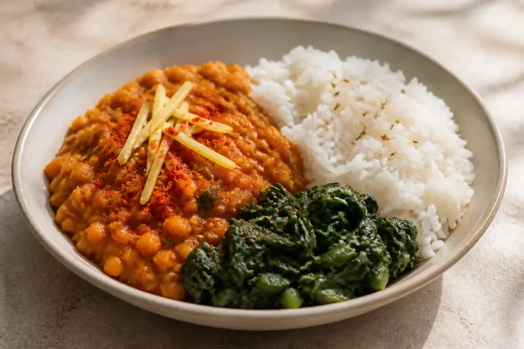 Ethiopian-Inspired Red Lentil Plate