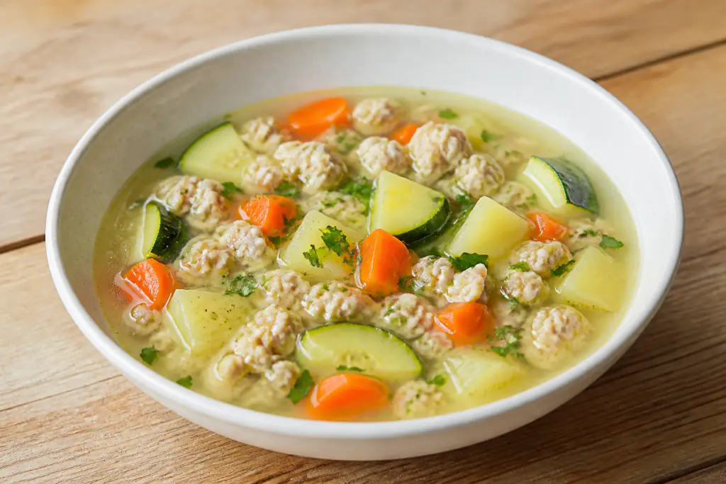 Finnish-Inspired GERD-Aware Turkey Potato Zucchini Soup