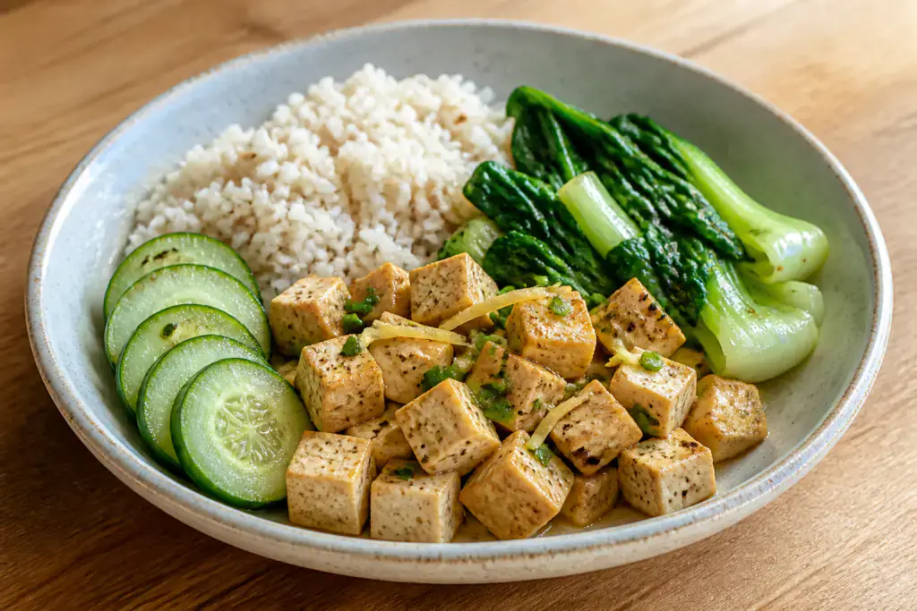 Osteoporosis-Support Tofu Greens Bowl