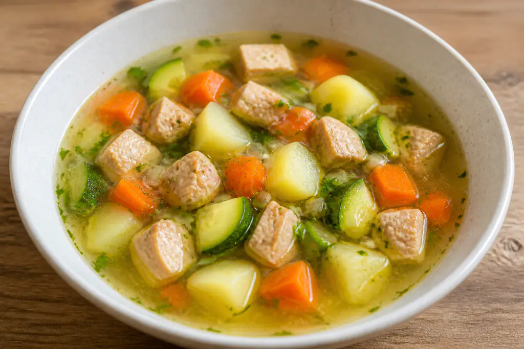 Guatemalan-Inspired GERD-Aware Turkey Potato Zucchini Soup