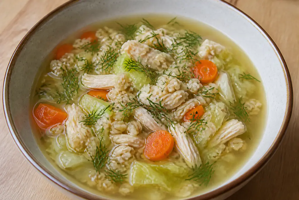 Guatemalan-Inspired Hypertension-Friendly Chicken Oat Cabbage Soup