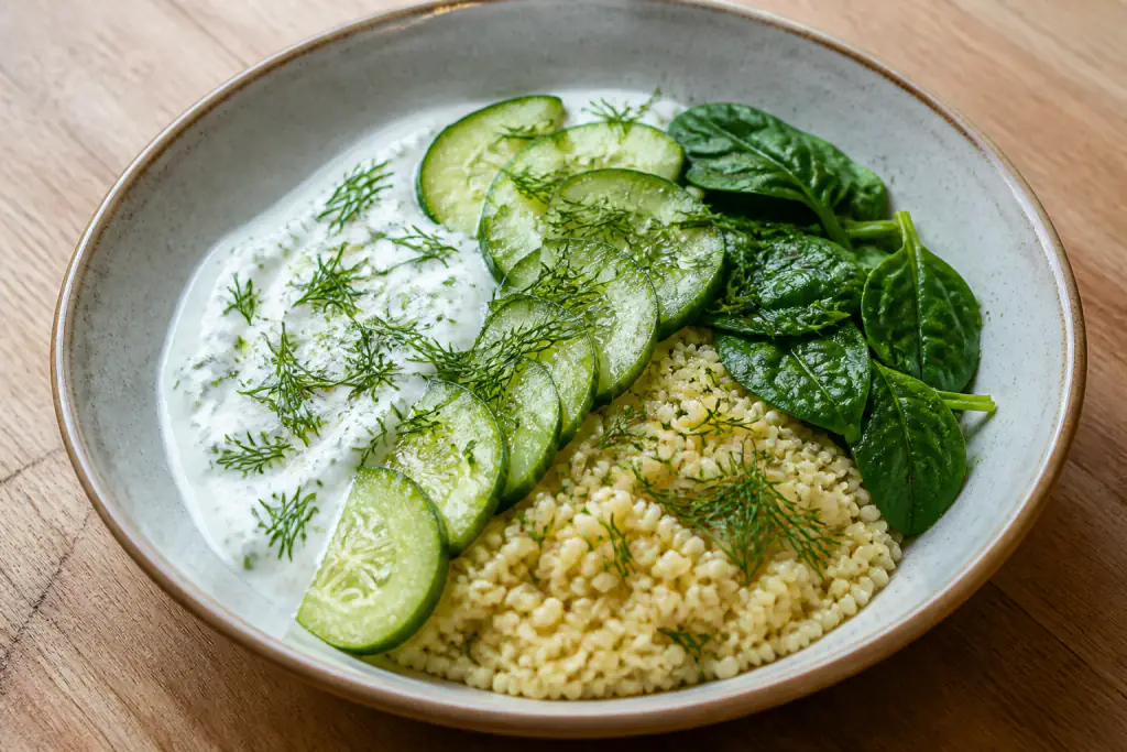 Hungarian-Inspired Calcium-Support Yogurt Millet Cucumber Bowl
