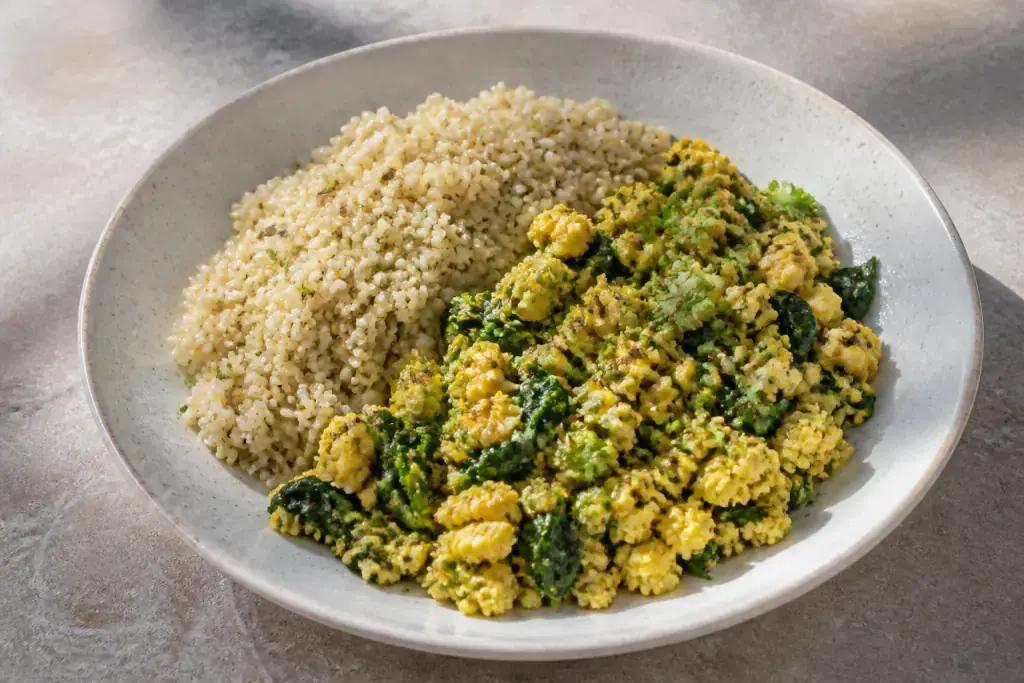 Indian Egg Bhurji Millet Plate