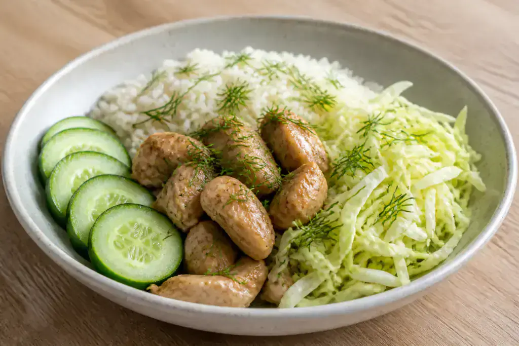 Indonesian Kidney-Caution Rice Cabbage Chicken Bowl