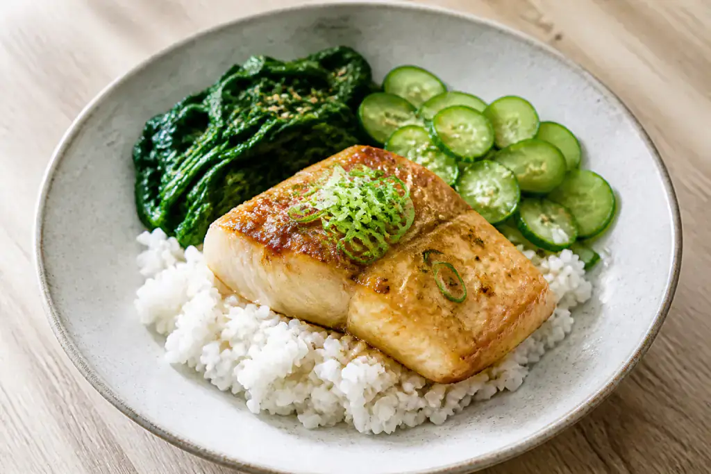 Japanese Miso Ginger Cod Rice