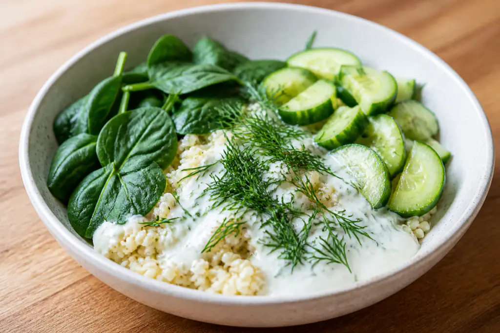 Malagasy-Inspired Calcium-Support Yogurt Millet Cucumber Bowl