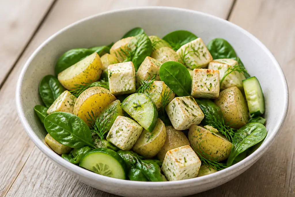 New Zealand-Inspired Calcium-Support Paneer Potato Cucumber Bowl