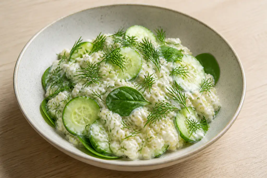 Norwegian-Inspired Calcium-Support Yogurt Millet Cucumber Bowl