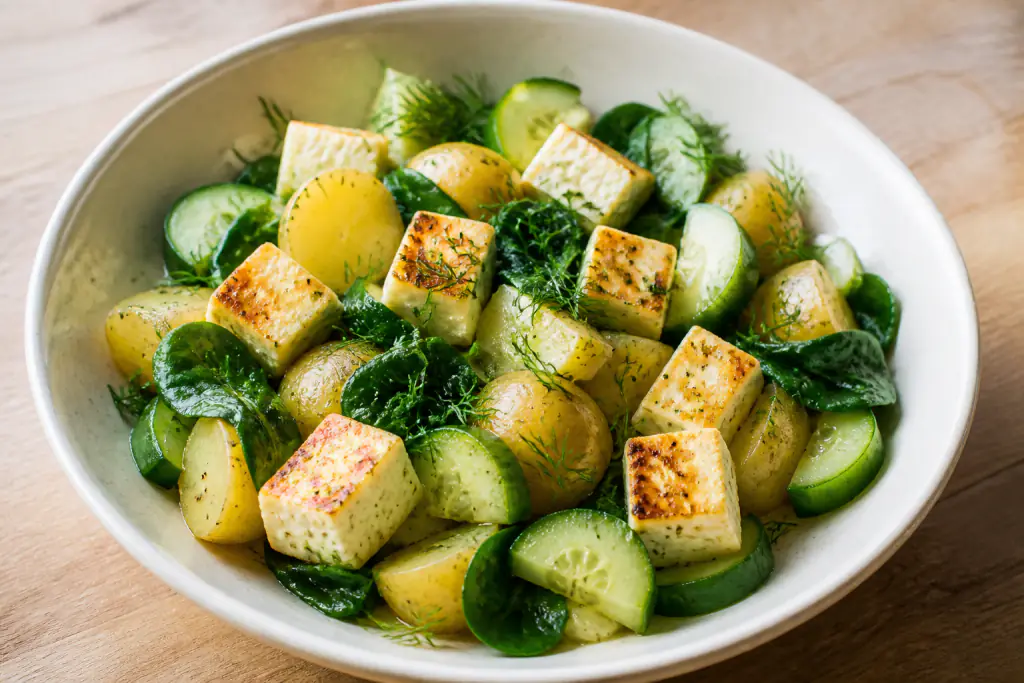 Slovenian-Inspired Calcium-Support Paneer Potato Cucumber Bowl