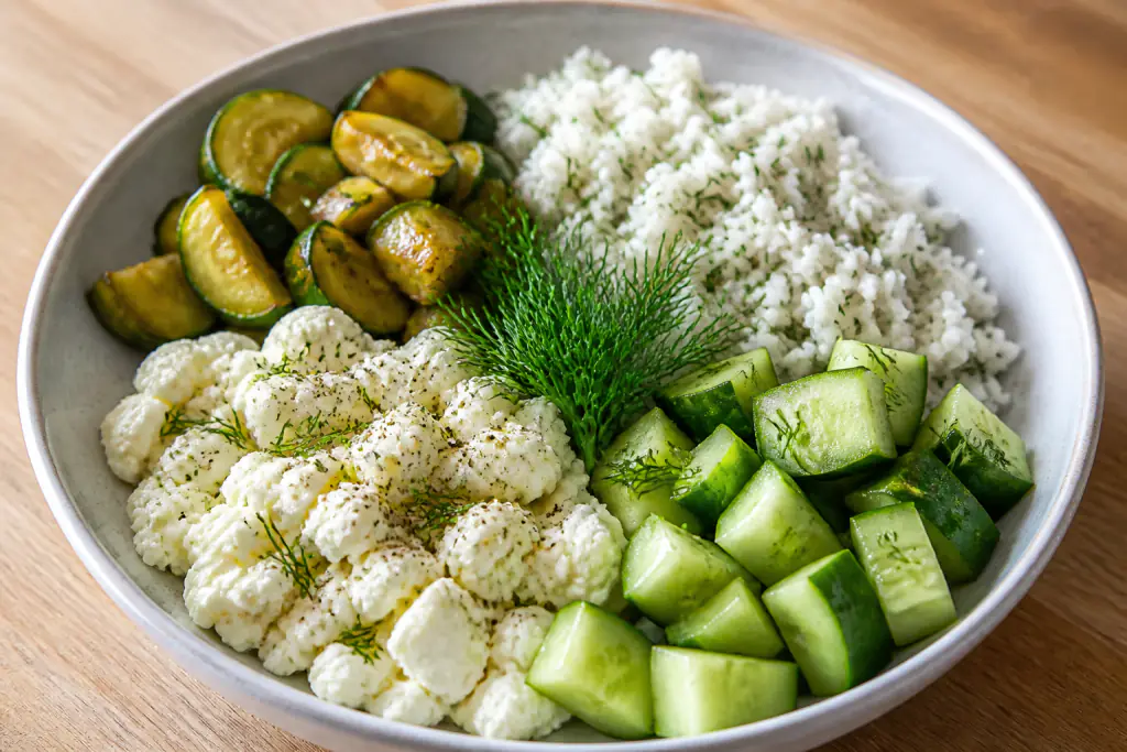 Tunisian-Inspired Kidney-Caution Egg White Rice Zucchini Bowl