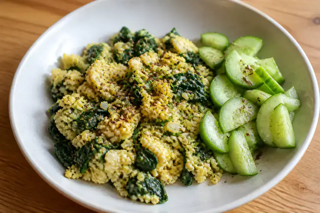 Turkish PCOS-Friendly Egg Millet Spinach Breakfast